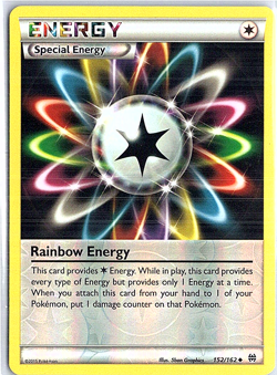 Pokemon TCG Rainbow Energy Uncommon Reverse Holo XY - BREAKthrough 152/162 - Image 1
