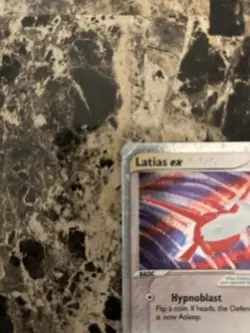 Pokemon Latias ex 93/97 EX Dragon Holo Rare Basic 90HP English TCG Tiny Crease - Image 2