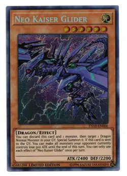 Yu-Gi-Oh Card: Neo Kaiser Glider TN19-EN006 Secret Rare Limited Edition! NM - Image 1
