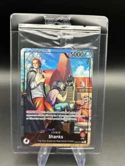 Shanks (2025 PSA Magazine Promo) OP09-001 One Piece Promotion Cards Foil SEALED - Image 1