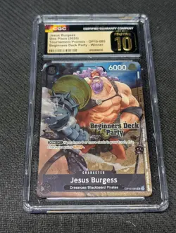 JESUS BURGESS - One Piece OP10-065 - PROMO Winner - Beginners Deck Party CGC 10 - Image 1