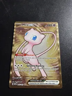 Pokemon TCG Mew EX Metal 205/165 Promo Card Scarlet & Violet 151 - Image 1
