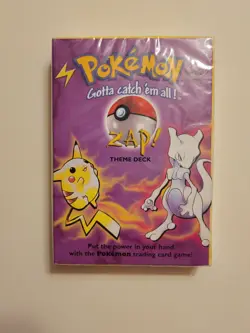 Zap! Theme Deck - Pokemon Base Set - Sealed - Deck on Bottom - 60 Cards - Image 2