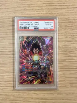 SS4 Vegeta, Ultimate Evolution 2022 Dragon Ball Super Card Game BT11-032 -PSA 10 - Image 1
