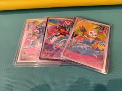 First Partner Illustration Cards - Rowlet, Litten, Popplio - Pack Fresh Mint - Image 3