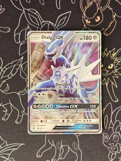 Pokemon Dialga GX Holo Ultra Rare TCG Card 82/131 Sm-Forbidden Light - Image 1
