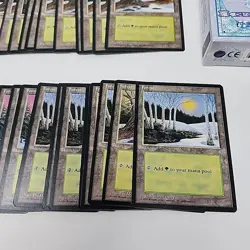 Lot of 75 Magic The Gathering MTG - Ice Age - Forest Land Cards with Box NM/ LP - Image 2