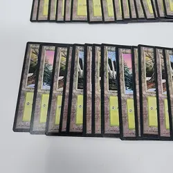 Lot of 75 Magic The Gathering MTG - Ice Age - Forest Land Cards with Box NM/ LP - Image 4