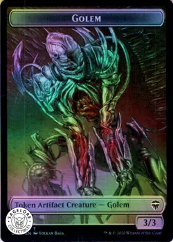 Golem - Rock Token - Foil - Commander Legends - 9 // 11 NM - Image 1