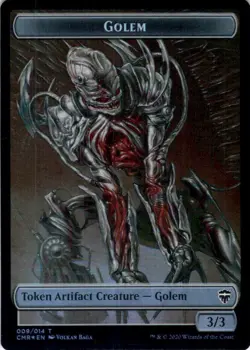 Golem - Rock Token - Foil - Commander Legends - 9 // 11 NM - Image 2