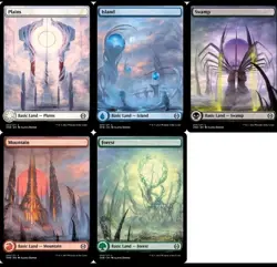 Full Art Phyrexia: All Will Be One Foil Land Set Near Mint - Image 1