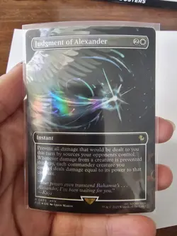 Judgment of Alexander (Borderless) Commander: Final Fantasy Foil - Image 1