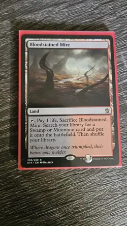 Magic the Gathering Khans of Tarkir Bloodstained Mire 1 Copy_multiple available - Image 1