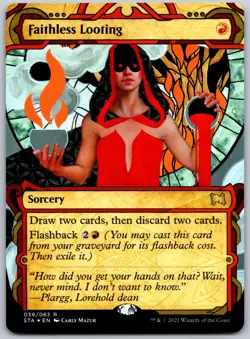 Faithless Looting (Foil Etched) R Strixhaven: Mystical Archives 38 NM - Image 1