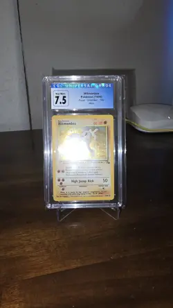 Pokemon Hitmonlee Fossil Unlimited 7/62 CGC 7.5 Holo Rare Basic 1999 - Image 2