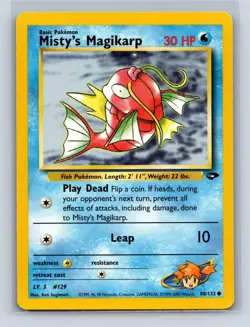 MISTY'S MAGIKARP 88/132 C GYM CHALLENGE POKEMON UNLIMITED MP - Image 1