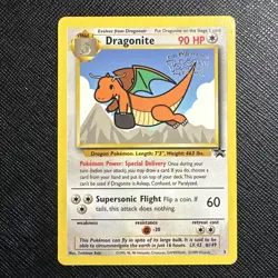 Dragonite Black Star Promo #5 Pokemon Card LP/MP WOTC Movie Promo - Image 1