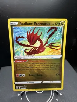 Pokemon TCG SWSH Crown Zenith Radiant Eternatus 105/159 Ultra Rare Holo NM - Image 1