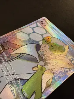 Faba Trainer 208/214 Lost Thunder Sun & Moon Full Art Ultra Rare Pokemon - Image 3