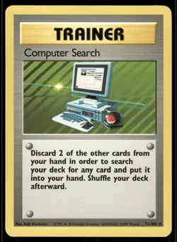 Pokemon Cards Computer Search 71/102 Base Set Rare NM *2 - Image 1