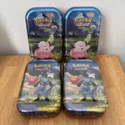 4 x Pokemon TCG Mega Evolution Ascended Heroes Mini Tin 🔥 BRAND NEW SEALED ✅ - Image 1