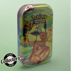 NEW Pokemon Prismatic Evolutions Mini Tin Flareon Scarlet Violet Factory Sealed - Image 1