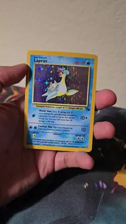 Lapras 10/62 Fossil Holo Rare 1999 Pokemon TCG - Image 2