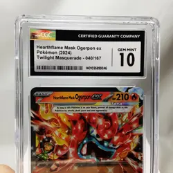 Pokemon - Hearthflame Mask Ogerpon ex - 040/167 - Graded - CGC 10 - Image 3