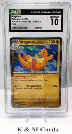 Pokemon - Dragonite - 149/165 - Graded - CGC 10 - Image 1