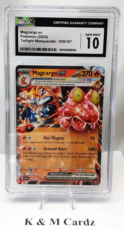 Pokemon - Magcargo ex - 029/167 - Graded - CGC 10 - Image 1