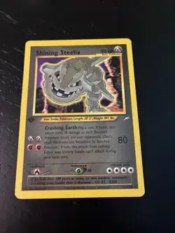 Pokemon 1st Edition Shining Steelix Secret Rare Neo Destiny 112/105 - Image 1