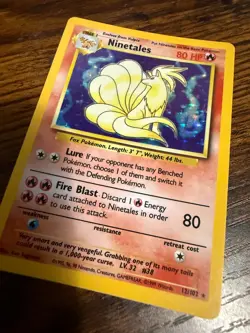 Pokemon TCG Ninetales 1999 - #12/102, Base Set, Holographic, Vintage/Rare NM - Image 1