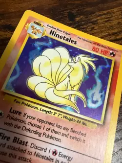 Pokemon TCG Ninetales 1999 - #12/102, Base Set, Holographic, Vintage/Rare NM - Image 3