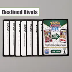 8 Pokemon TCG Online Codes - Destined Rivals (8x) Digital Delivery - Image 1