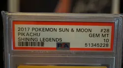 2017 Pokemon Sun & Moon Pikachu Shining Legends #28 PSA Gem Mint 10 Low Pop 51 - Image 2