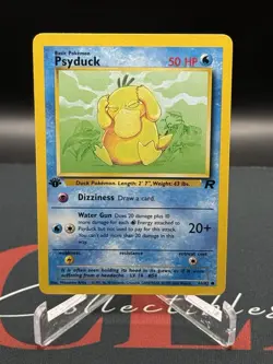 2 - 2000 Pokemon Team Rocket Psyduck 65/82 1st Edition LP *READ* - Image 2
