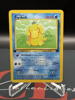 2 - 2000 Pokemon Team Rocket Psyduck 65/82 1st Edition LP *READ* - Image 5
