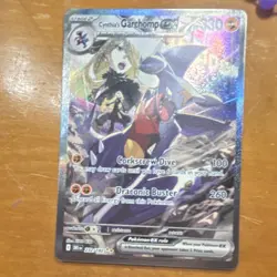Cynthia's Garchomp Ex 232/182 Special Illustration Rare Holo Pokemon TCG Sv10 - Image 1