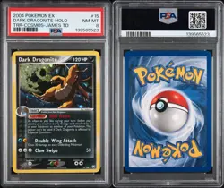 2004 POKEMON EX TEAM ROCKET RETURNS #15 DARK DRAGONITE-HOLO PSA 8 (13 Cert) - Image 3