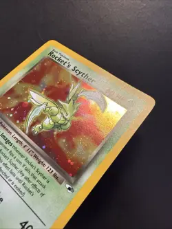 Rocket's Scyther 1st Edition 13/132 Gym Heroes Holo Pokemon - Image 3