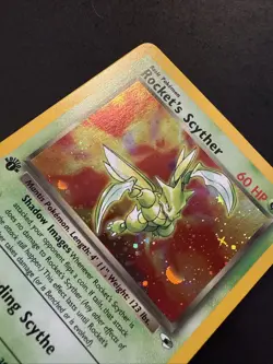 Rocket's Scyther 1st Edition 13/132 Gym Heroes Holo Pokemon - Image 4