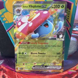 Erika's Vileplume ex 003/217 ME: Ascended Heroes Pokemon TCG Double Rare NM - Image 1