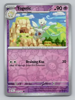 Reverse Holo Togetic 071/191 Common SV08: Surging Sparks Pokemon - Image 1