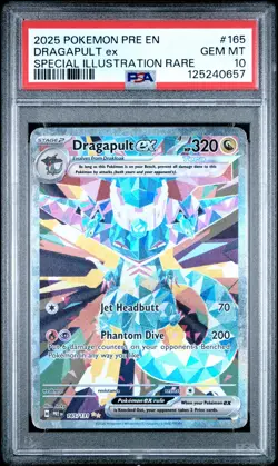 2025 POKEMON PRISMATIC EVOLUTIONS SPECIAL ILLUSTRATION RARE DRAGAPULT EX PSA 10 - Image 1