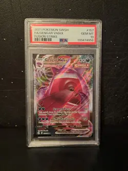 Gengar VMAX PSA 10 Fusion Strike 2021 SWSH 157/264 Pokemon TCG Ultra Rare - Image 1