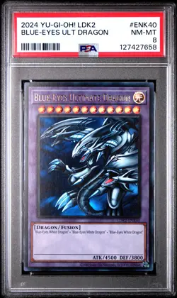 2024 YU-GI-OH! LEGEND DECKS II #ENK40 BLUE-EYES ULTIMATE DRAGON PSA 8 - Image 1