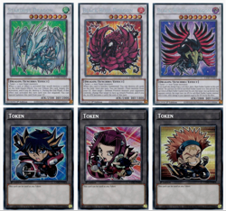 Yugioh 5ds Promo Pack L5DD Stardust, Black Rose, etc. Chibi Art Tokens - Sealed - Image 5