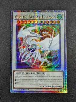 Yugioh - Cosmic Blazar Dragon MP24-EN029 1st Quarter Century Rare NM - Image 1
