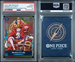 2024 One Piece EN Convention Exclusive Foil #043 Monkey D. Luffy PSA 10 GEM MINT - Image 3