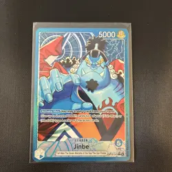 One Piece TCG Leader Jinbe OP14-040 L Alternate ALT ART The Azure Sea’s Seven - Image 1